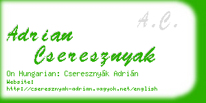adrian cseresznyak business card