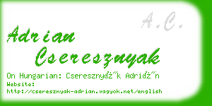 adrian cseresznyak business card